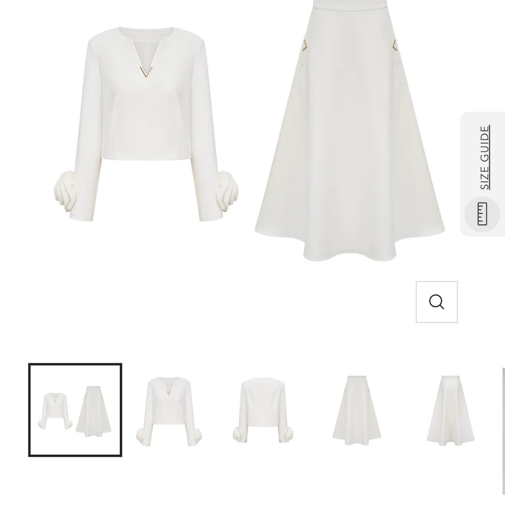 Elegant White Skirt - Picture 2 of 3